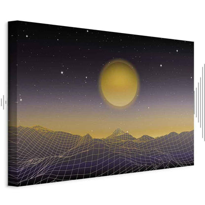 Leinwandbild - Futuristic landscape 3 (1 Part) Wide