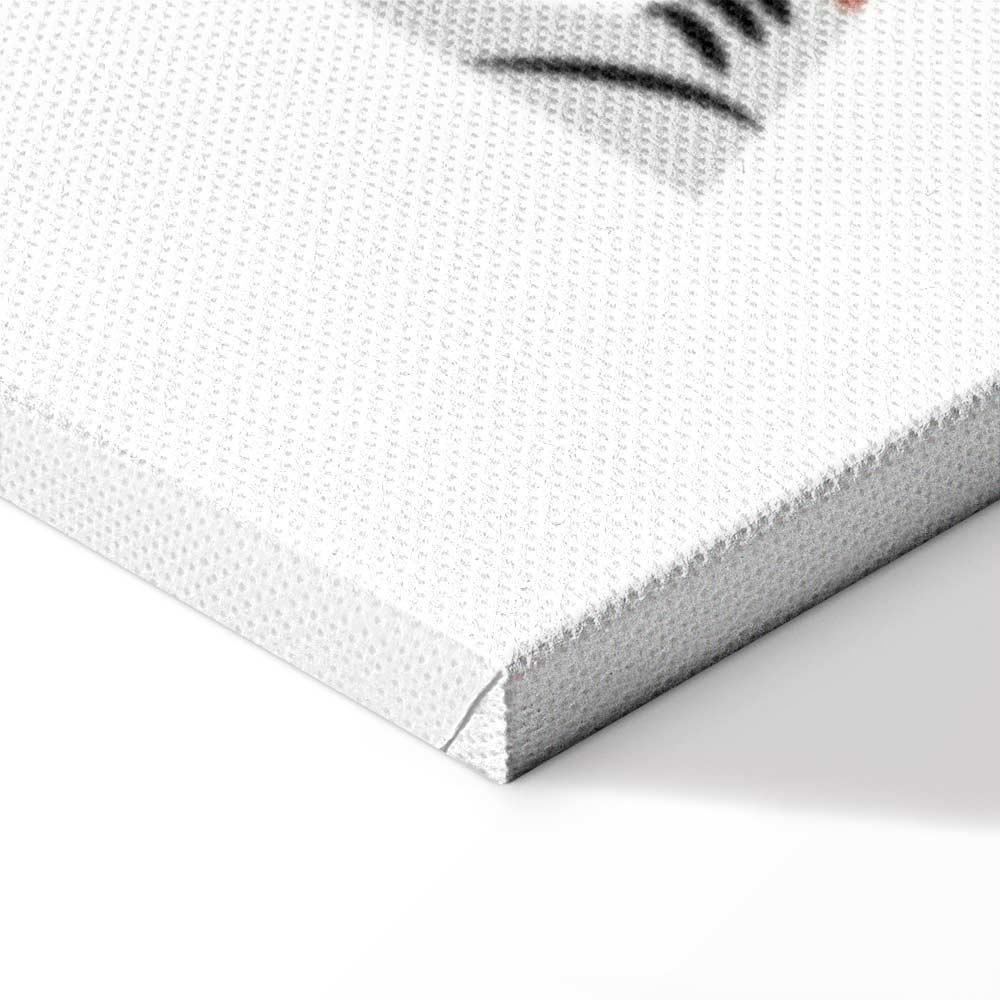 Leinwandbild - Female Golfer With the Eiffel Tower in the Background - Illustration