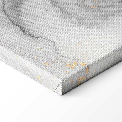 Leinwandbild - Golden explosions – abstract pattern inspired by marble