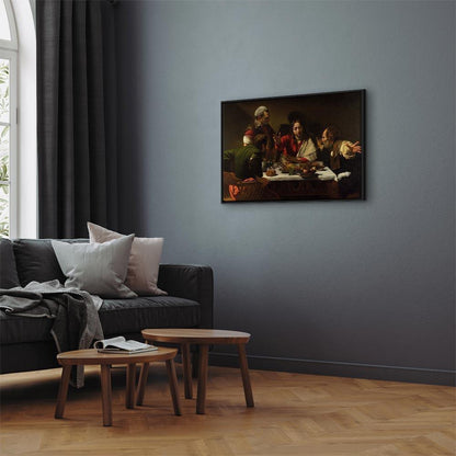 Leinwandbild - Caravaggio – Supper at Emmaus