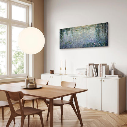 Leinwandbild - Claude Monet – The Water Lilies – Clear Morning with Willows