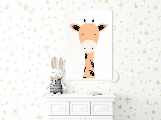 Leinwandbild - Funny Giraffe (1 Part) Vertical Artgeist