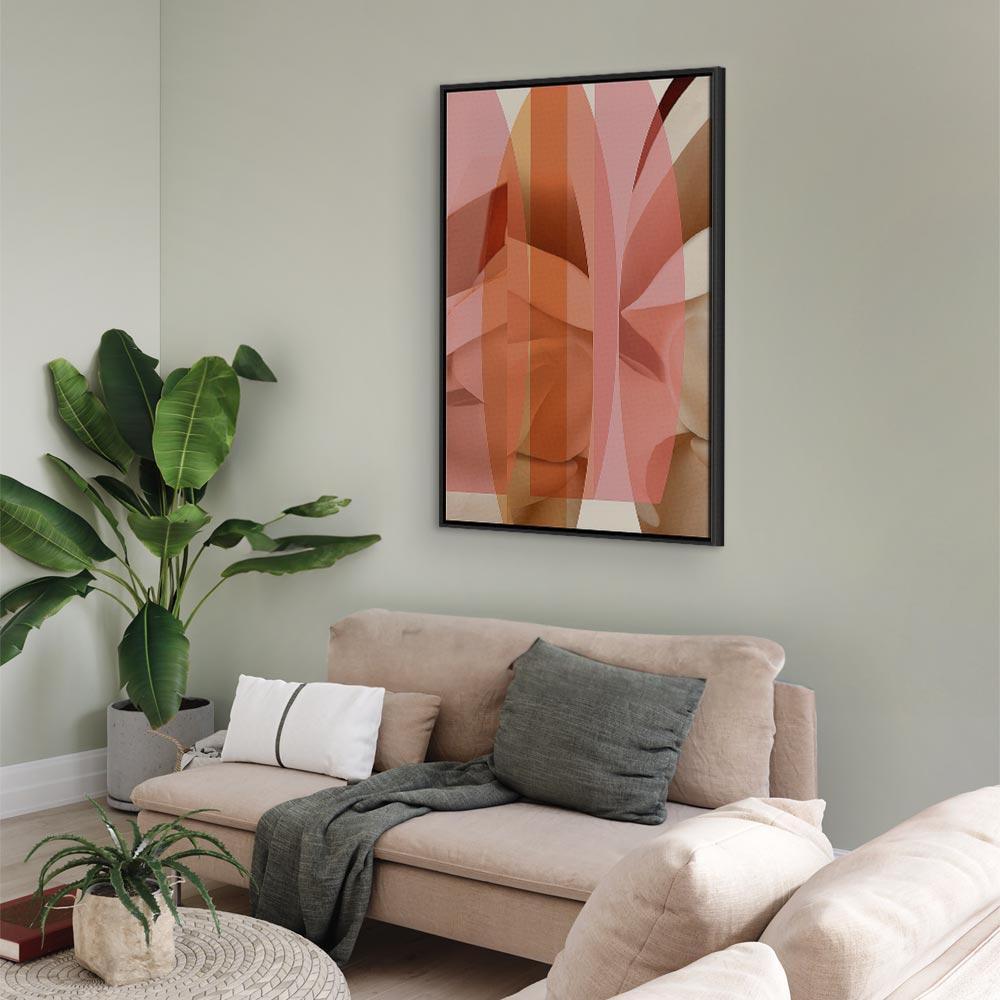 Leinwandbild - Floral Kaleidoscope (1 Part) Vertical