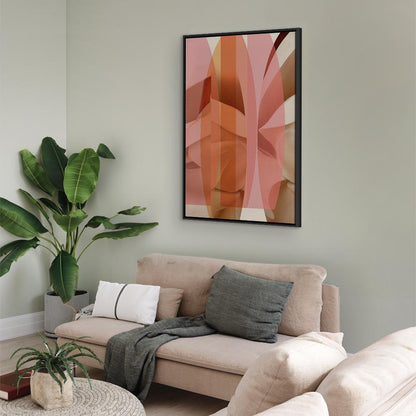 Leinwandbild - Floral Kaleidoscope (1 Part) Vertical