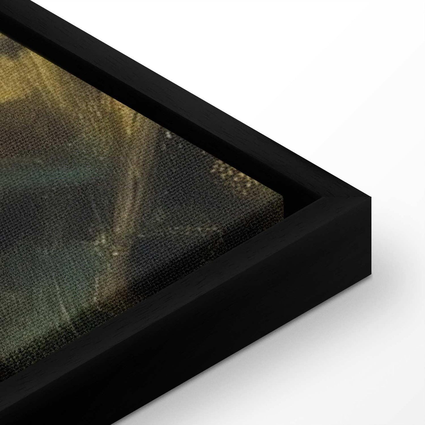 Leinwandbild - Boat crossing - painting of two women sailing a boat on a river