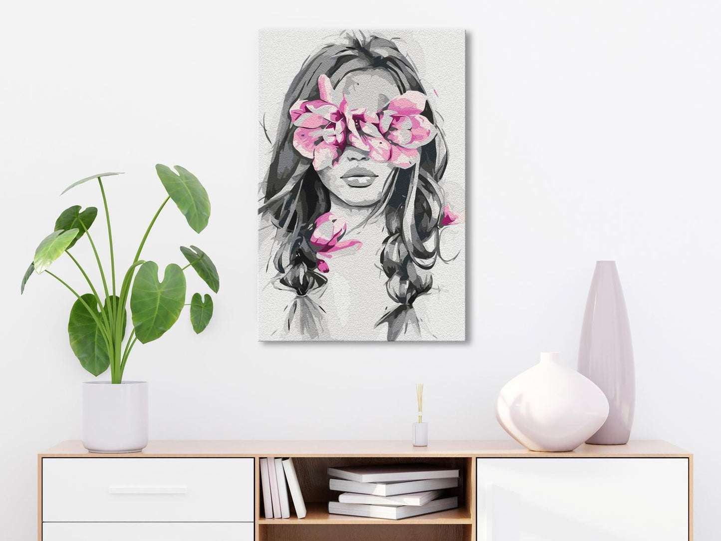 Malen nach Zahlen - Flowers On Eyes