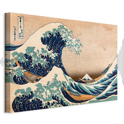 Leinwandbild - The Great Wave off Kanagawa (Reproduction)