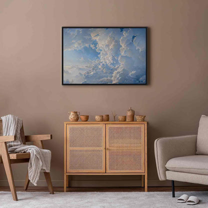 Leinwandbild - The Sun Revealing the Secrets of the Clouds: Spectacular Images in the Sky