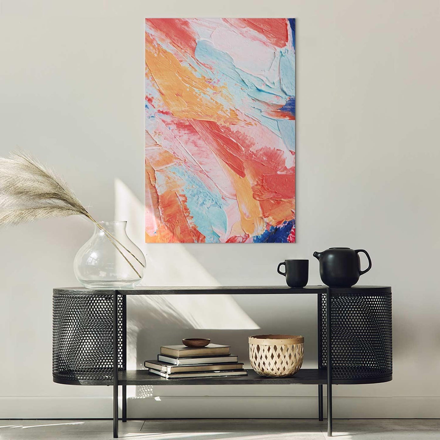 Leinwandbild - Spring Shades - A Colorful Mix of Warm and Cool Tones on Canvas