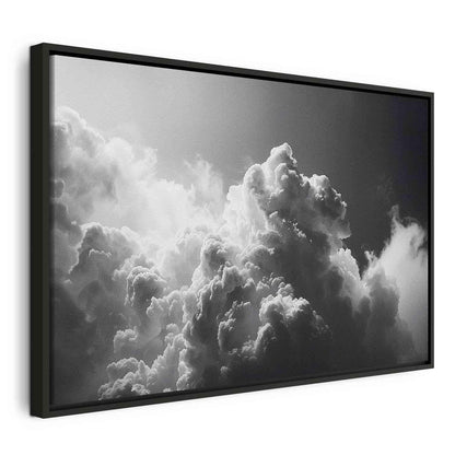 Leinwandbild - Extraordinary Phenomenon: The Sun Illuminating Dark Clouds Artgeist