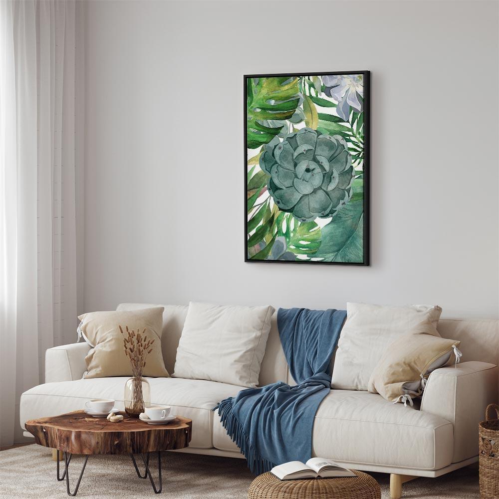 Leinwandbild - Tropical Flora (1 Part) Vertical