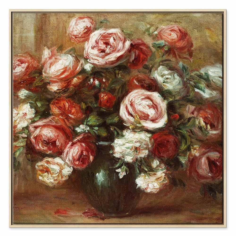 Leinwandbild - Pierre-Auguste Renoir – Still Life with Roses