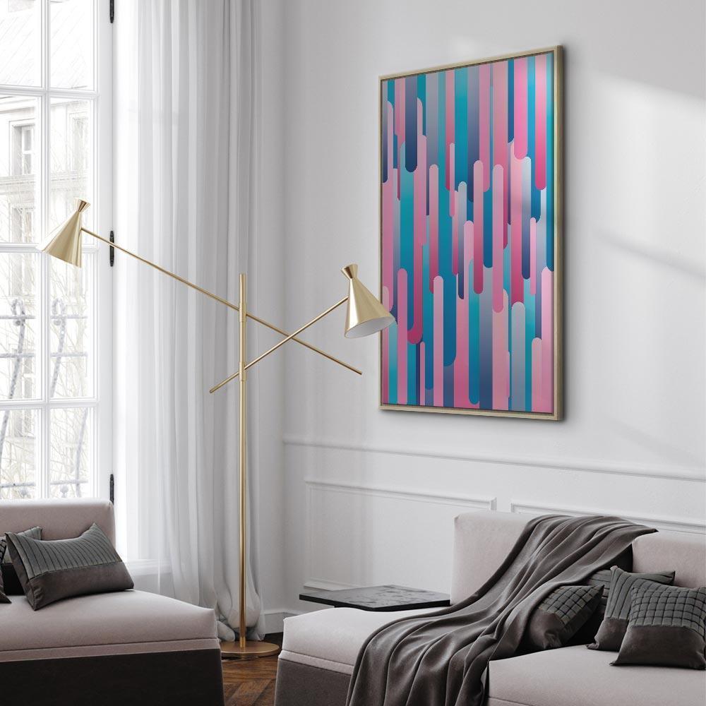 Leinwandbild - Colourful Pistons (1 Part) Vertical