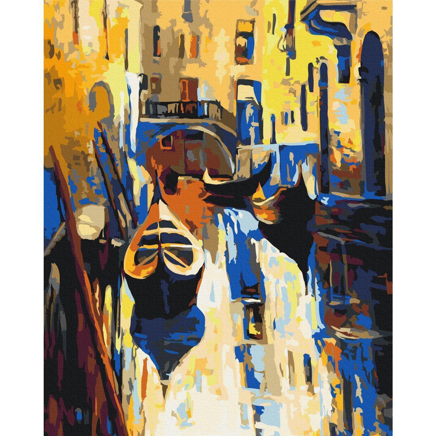 Malen nach Zahlen - Venice (Gondolas)