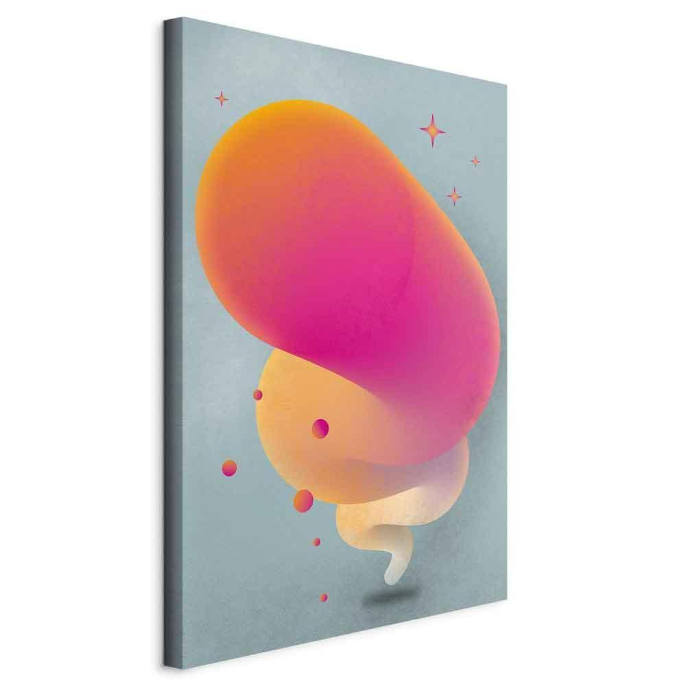 Leinwandbild - Pink Streak (1 Part) Vertical