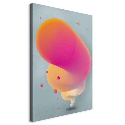 Leinwandbild - Pink Streak (1 Part) Vertical