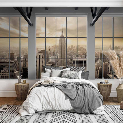 Fototapete - Clouds over New York City