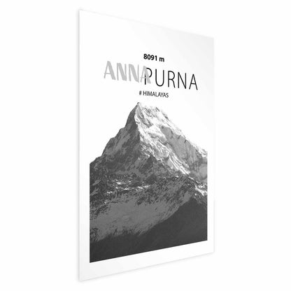 Poster - Majestic mountain peak Annapurna mountain crown mountain landscape