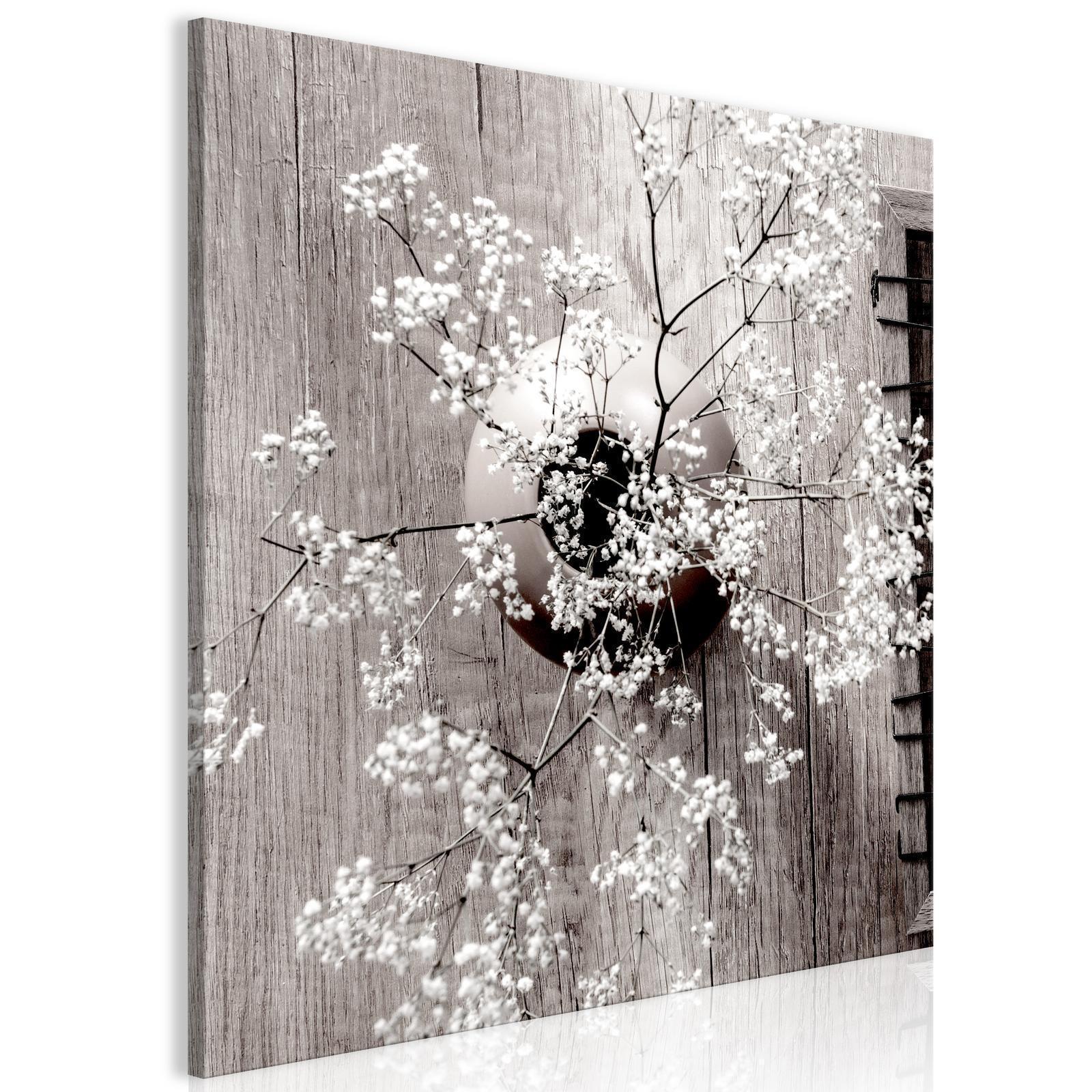 Leinwandbild - Dried Flowers (1 Part) Square Artgeist
