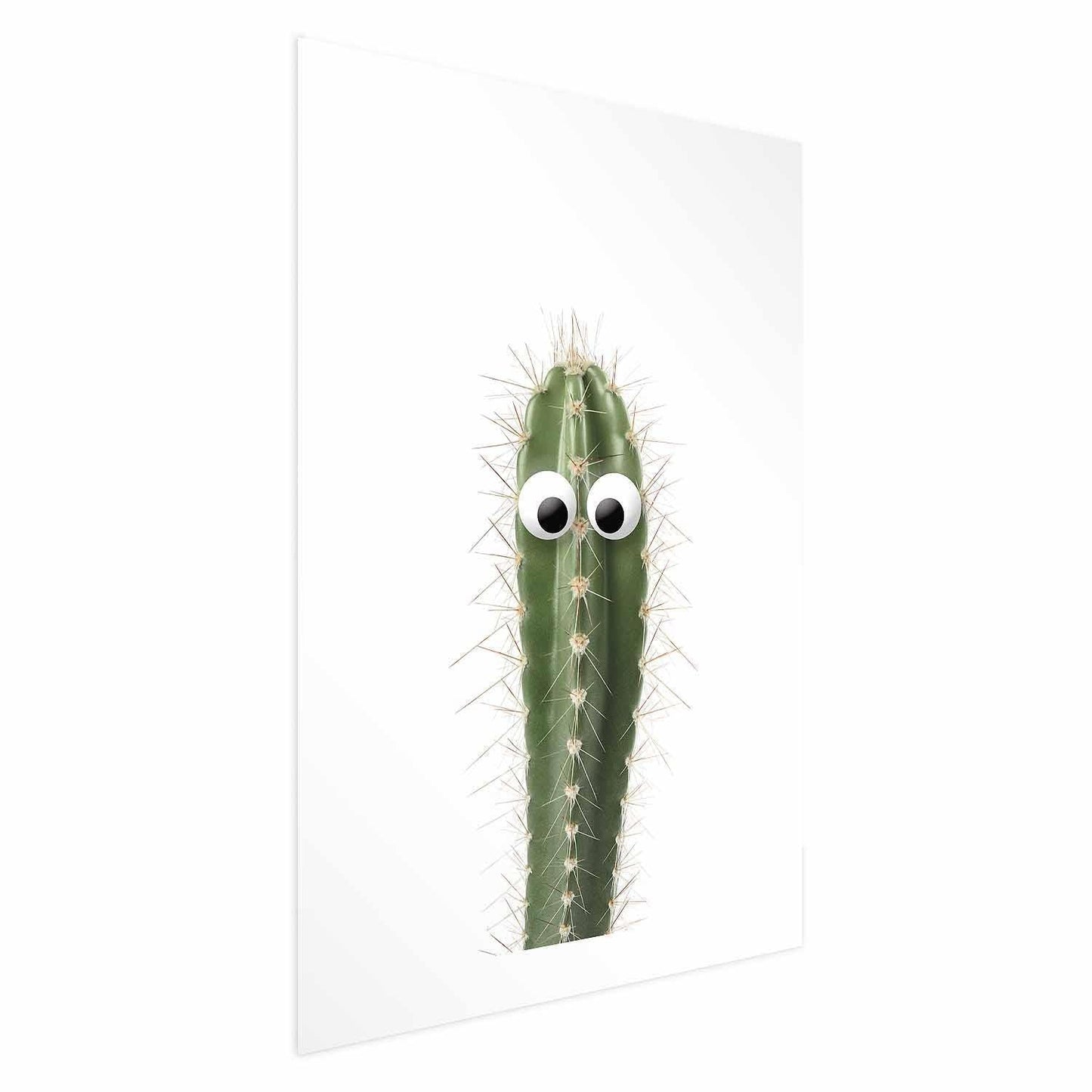 Poster Lebender Kaktus – Humorvolles Pflanzenmotiv