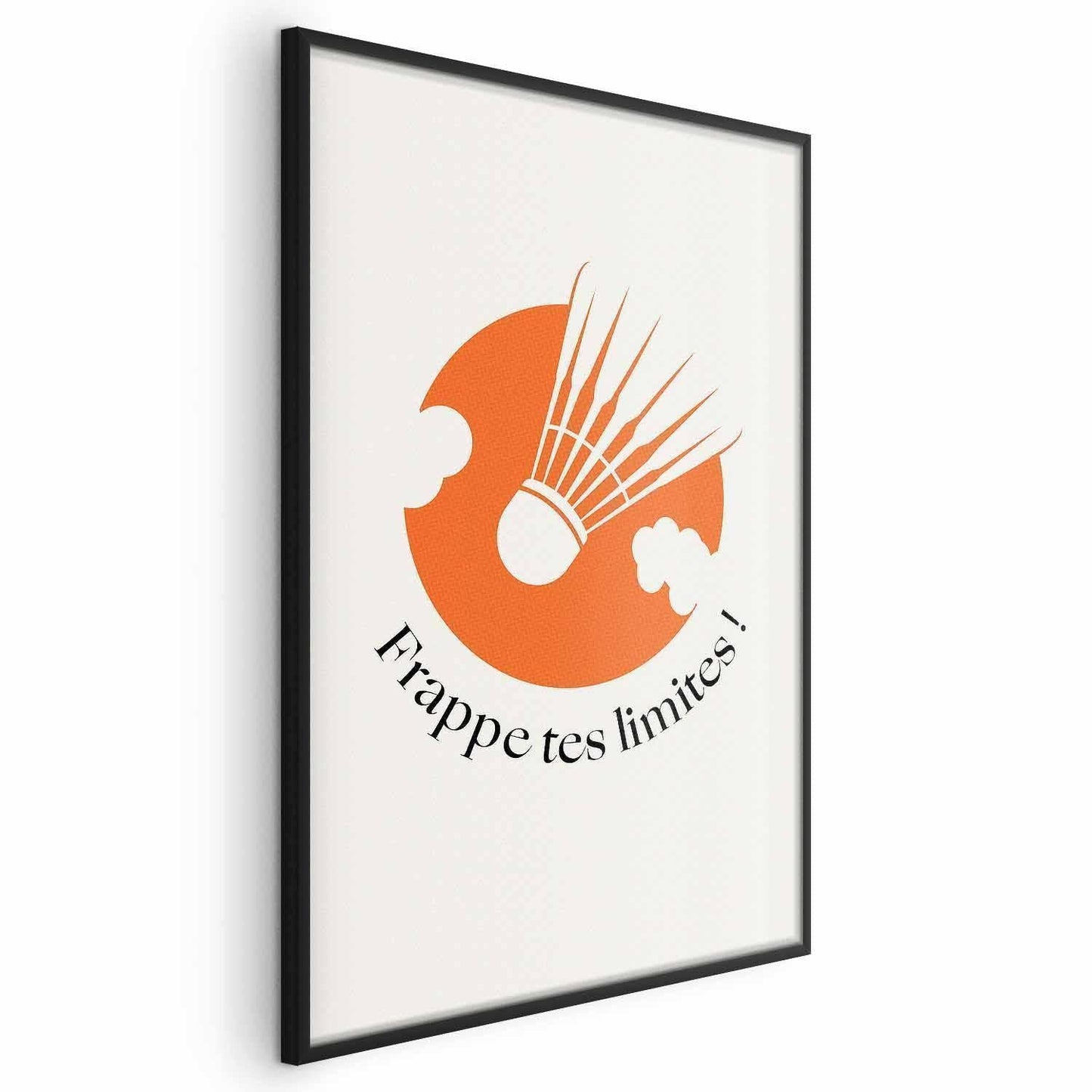 Poster - Shuttlecock Against the Orange Sun Artgeist