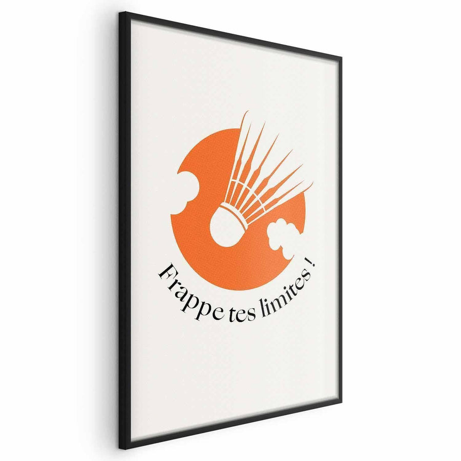 Poster - Shuttlecock Against the Orange Sun Artgeist