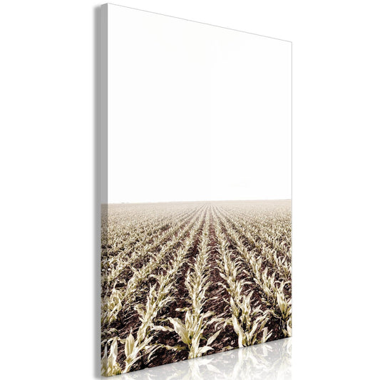 Leinwandbild - Corn Field (1 Part) Vertical Artgeist