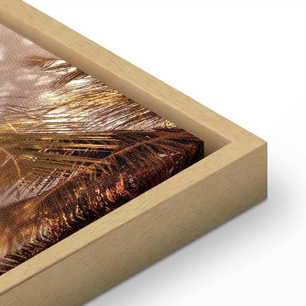 Leinwandbild - Palm Shadow (1 Part) Vertical