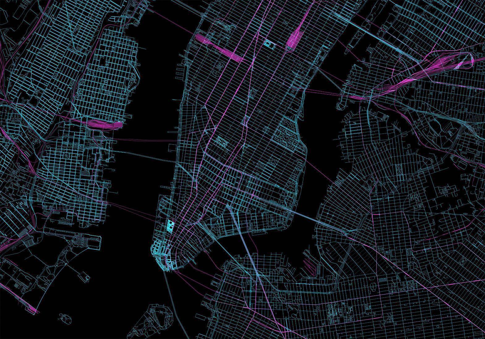Fototapete - Blue Manhattan Artgeist