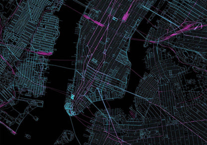 Fototapete - Blue Manhattan Artgeist