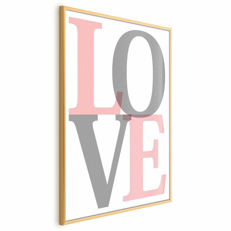 Poster - Gray Love Artgeist