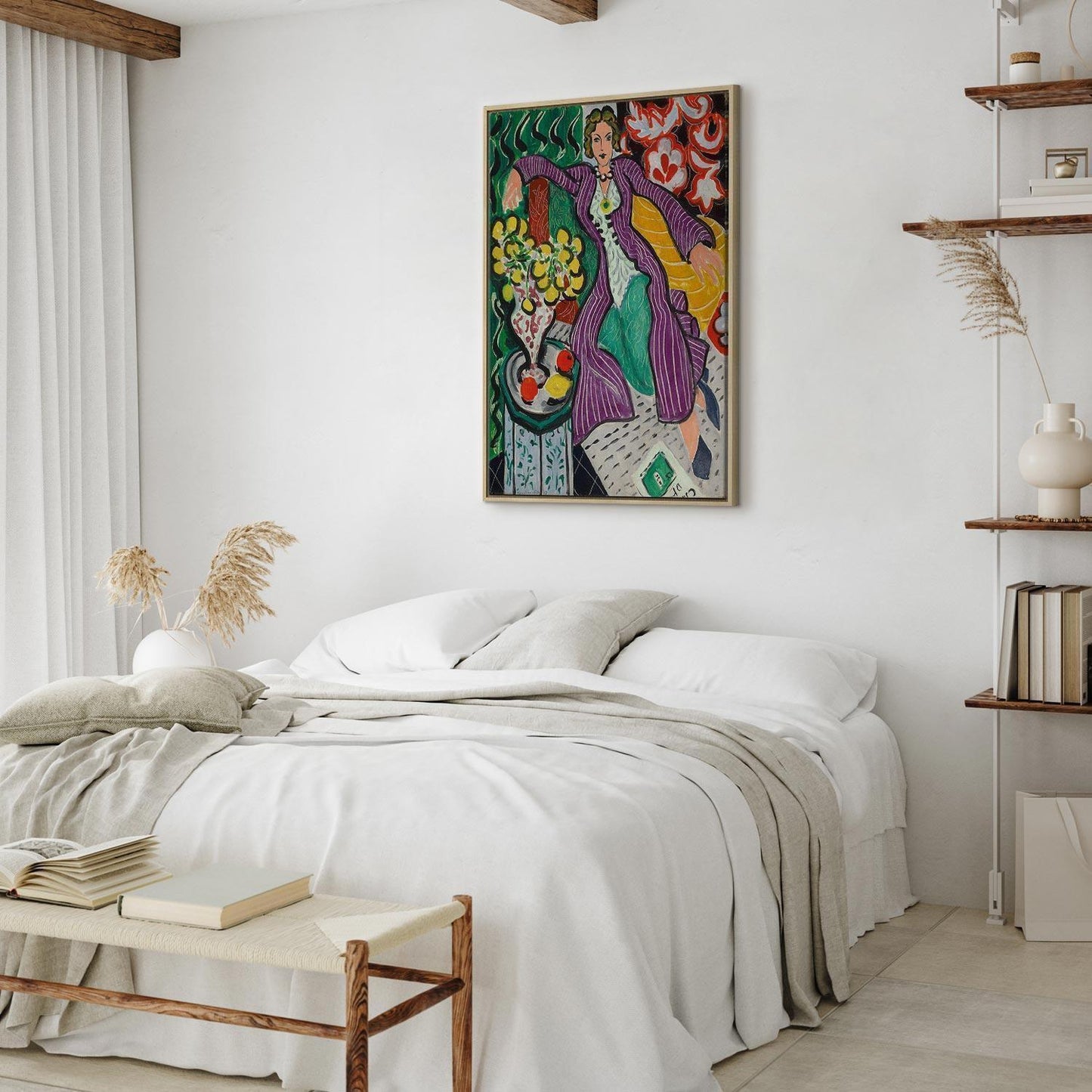 Leinwandbild - Henri Matisse – Woman in a Purple Coat