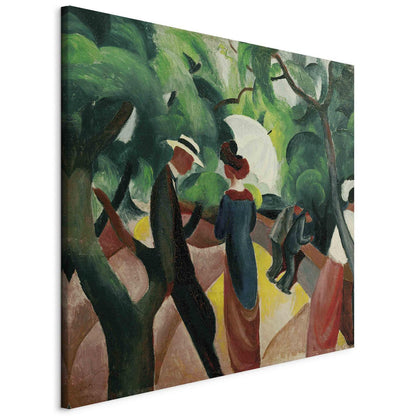 Leinwandbild - Promenade (August Macke) Artgeist