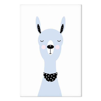 Leinwandbild - Lovely Llama (1 Part) Vertical
