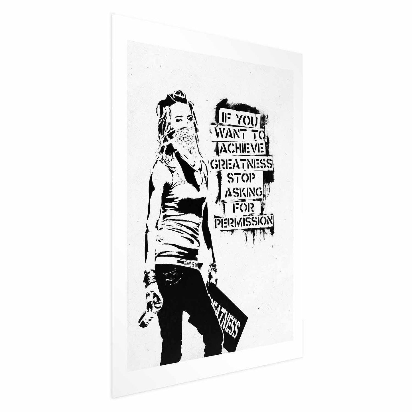 Poster - Girl with Graffiti Artgeist
