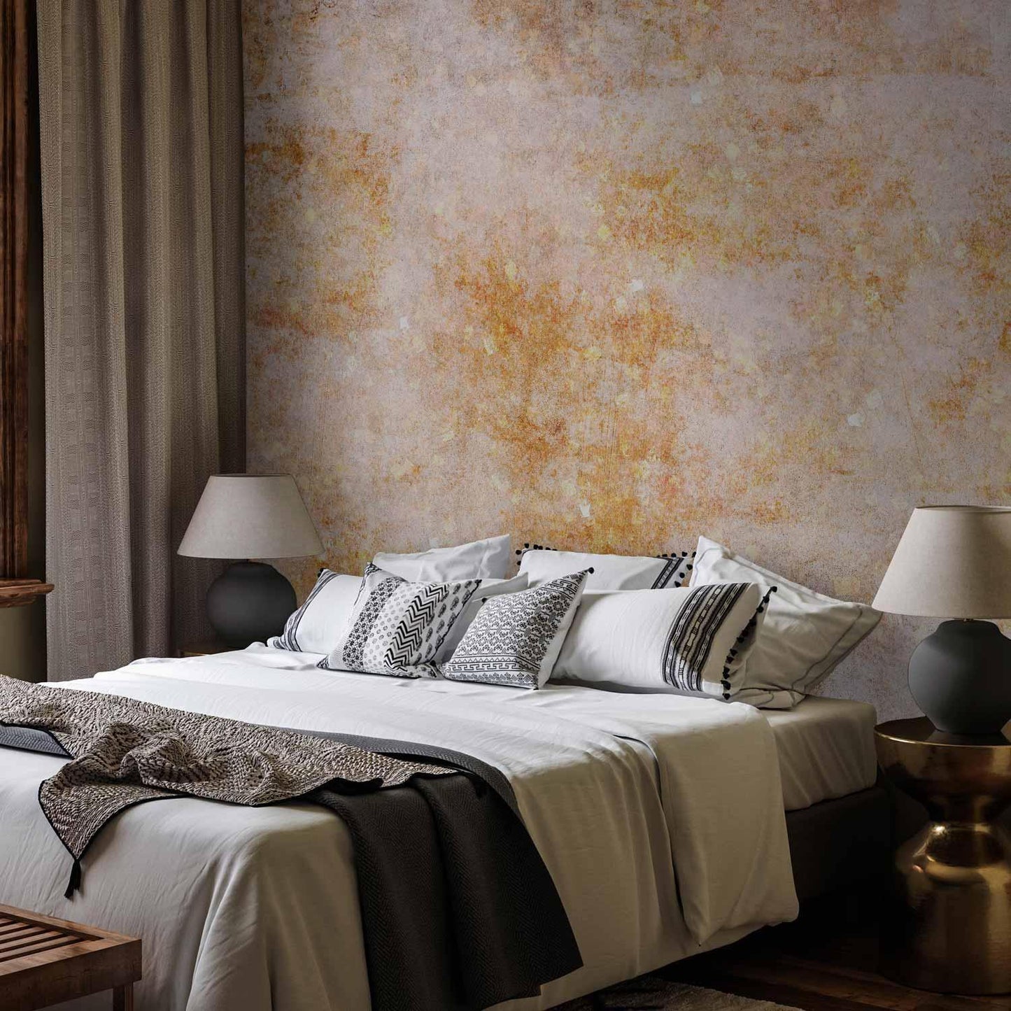 Fototapete - Sun explosion - abstract composition with uniform background in patterns