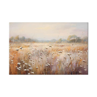 Wandbild XXL - Impressionist meadow – field landscape in a pastel colour palette