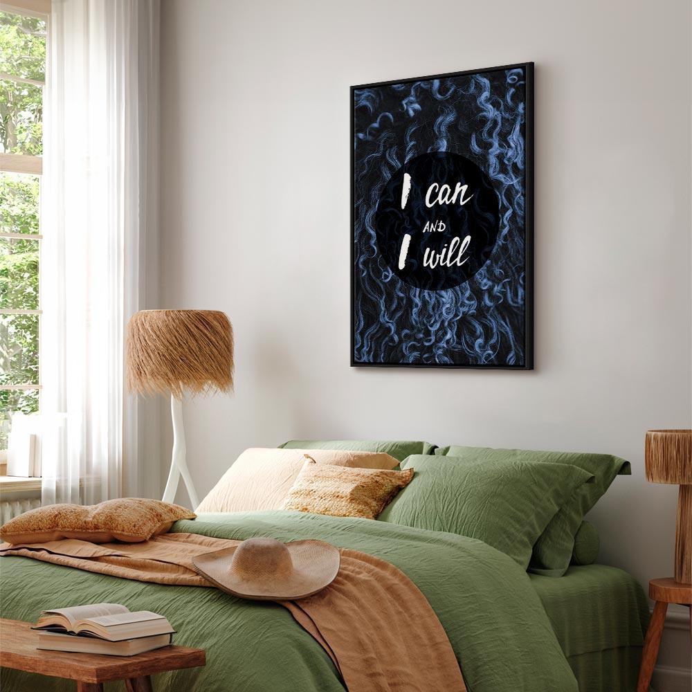 Leinwandbild - I Can and I Will (1 Part) Vertical
