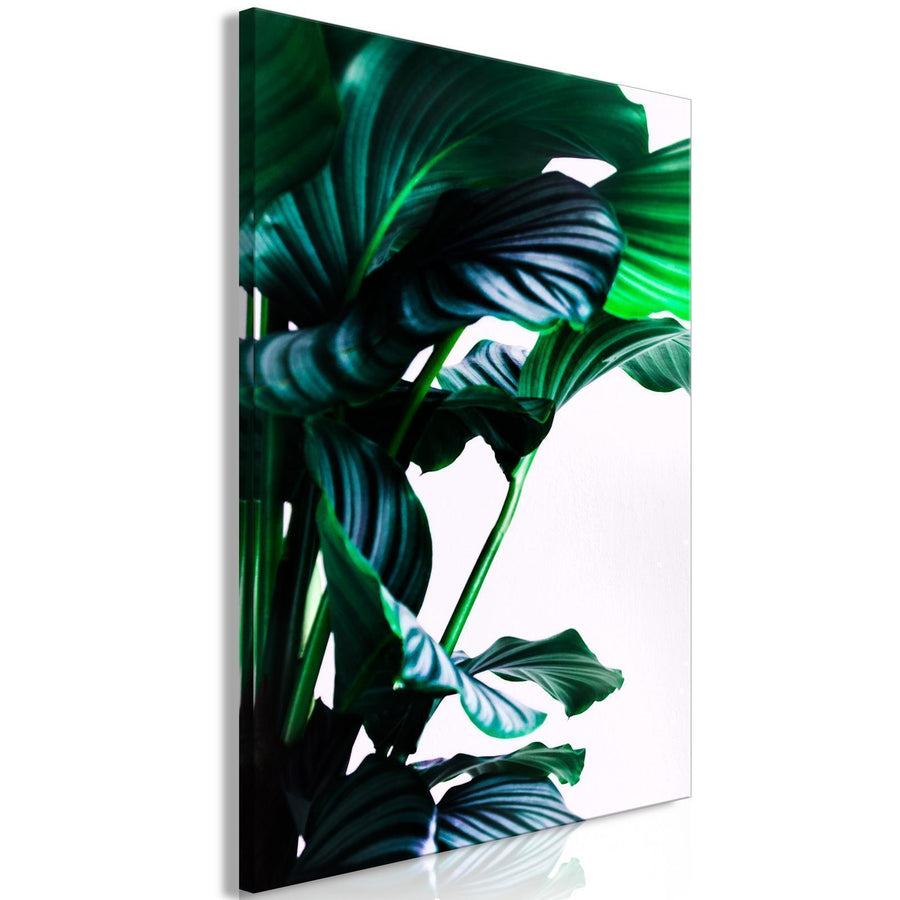 Leinwandbild - Springy Leaves (1 Part) Vertical Artgeist