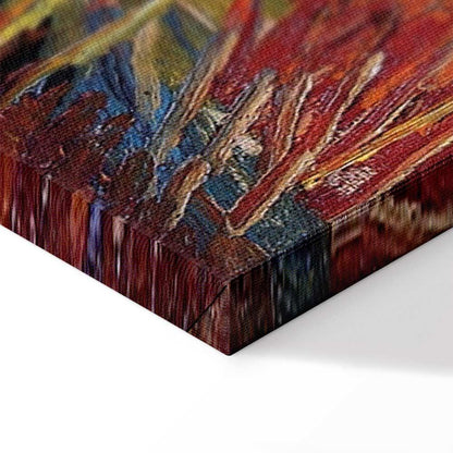 Leinwandbild - Vincent van Gogh – Willows at Sunset