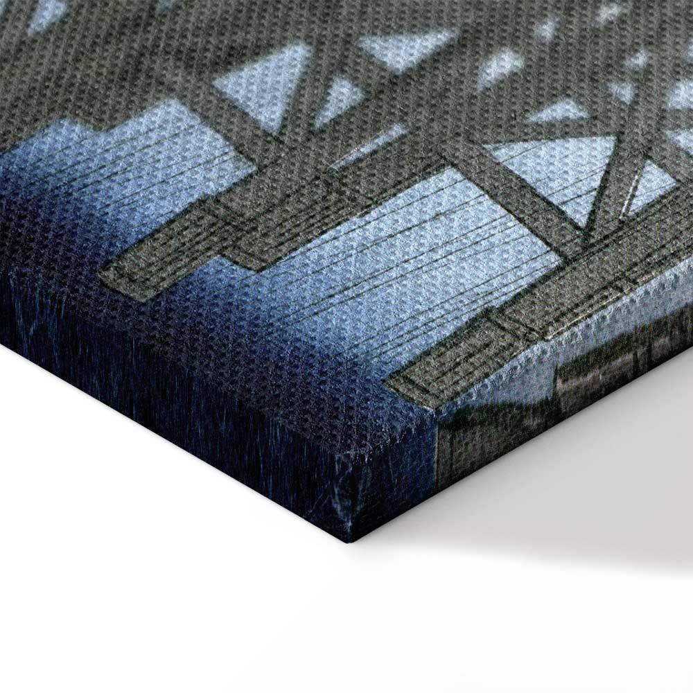 Leinwandbild - Utagawa Hiroshige – Sudden Shower over Shin-Ohashi Bridge and Atake