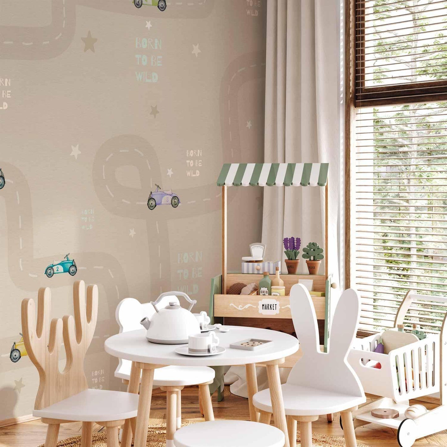 Fototapete - Racing Cars