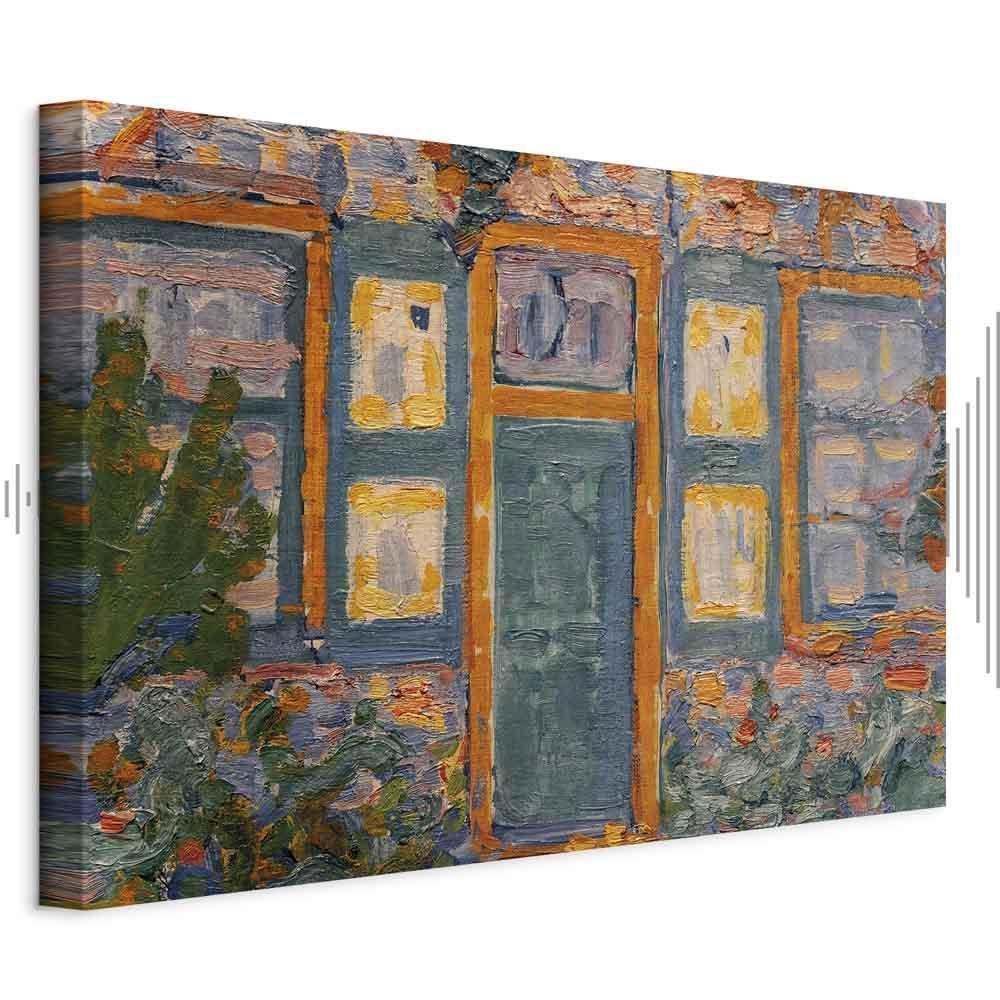 Leinwandbild - Piet Mondrian – House in Sunlight