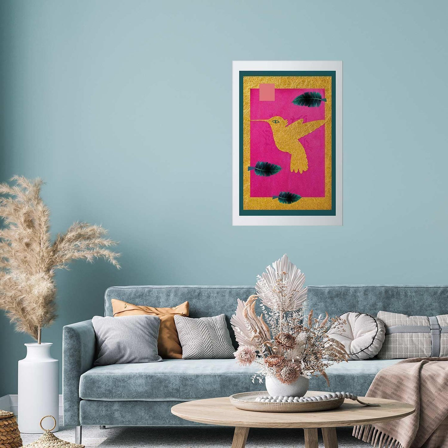 Poster - Golden Hummingbird Artgeist