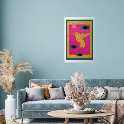 Poster - Golden Hummingbird Artgeist