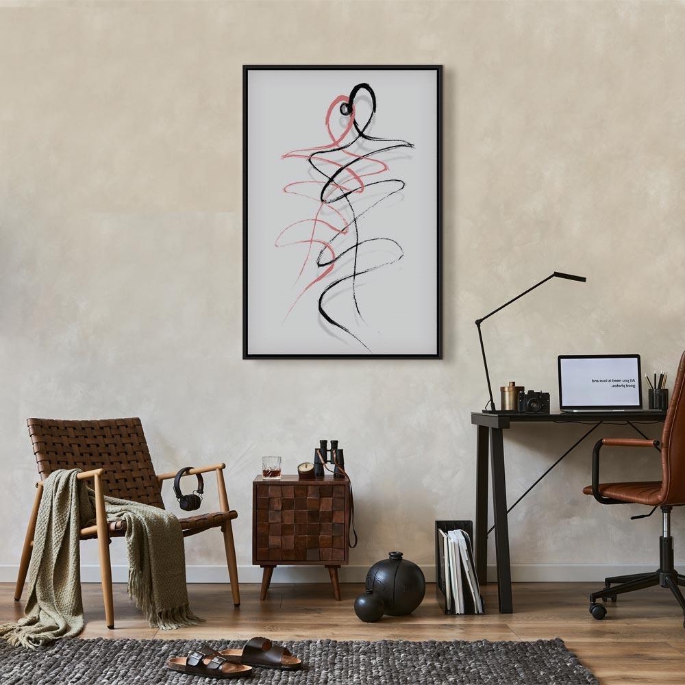 Leinwandbild - Tangled Passion (1 Part) Vertical