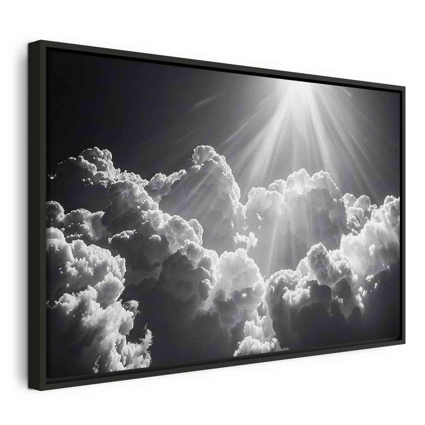 Leinwandbild - Hope in the Clouds: Inspiring Rays of the Sun – Awaken Emotions Artgeist