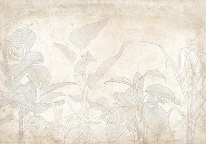 Fototapete - Subtle Exotic Plants Artgeist