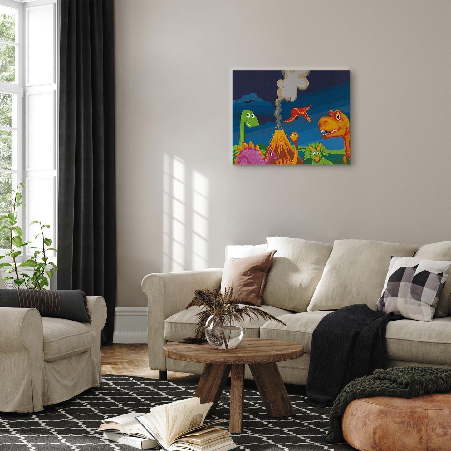 Malen nach Zahlen - Dinosaur World