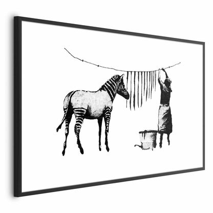 Poster - Banksy: Zebra Washing
